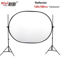 반사판 휴대용 원형 고정 촬영 소품 유튜브 47x71 "120x180cm 초대형 타원형 반투명 리플렉터 소프트, 한개옵션0