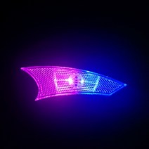 자전거후미등 방향지시 야광 안전등 방수 다채로운 굴절 반사 휠 램프 LED 전면 후면 스포크 조명 사이클링 장식 액세서리, 08 1pc blue purple
