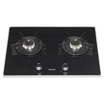 린나이[익일배송] 2구 빌트인 가스쿡탑 블랙펄 (건전지타입) RBR-P2501D, LNG, 없음