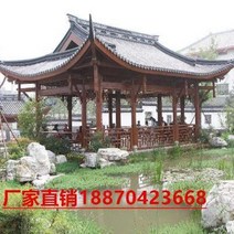 야외공원 육각 야외정자만들기 오두막 맞춤 제작하다 실외고건장랑정원 탄화방부목량정경관, 08 사각 2.6미터 5200원