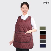 가을 겨울 누빔 경량 패딩 원피스형 앞치마 단체 가운, S, 네이비(sfrm04)