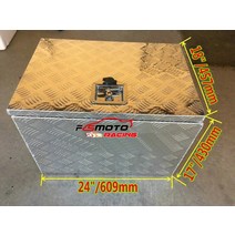 화물차 공구 함 박스 609x430x457mm 24x 17x 18 알루미늄 픽업 트럭 트렁크 베드 캠퍼 도구 상자 보관 잠금 장치, 협력사