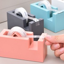 문구용 커팅기 사무용품 테이프 디스펜서 테이프커터 스카치테이프 컷팅, 핑크