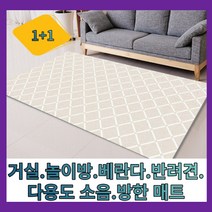 1+1 우리집 거실 베란다 층간소음 방한용 다용도 매트 용도에 맞게 재단 가능한 반려견 미끄럼 방지 매트140x200x1.0cm, 에버닌1+1