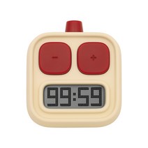스터디타이머 공부 타이머 시계 MUID 로봇 캐릭터 학습 문제풀이 대학원 진학 시간 관리 인플루언서 스톱워치 다운, 01 크림노른자