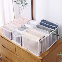 매쉬 옷정리함 옷정리 노하우 수납방법 아기옷 수납함, 대형 6칸, 그레이