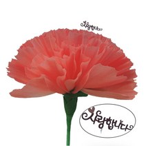 대왕카네이션 대형 카네이션 자이언트 DIY 만들기, 토퍼(사랑합니다) 미포함, 핑크