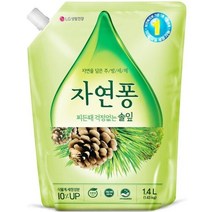 자연퐁 주방세제 솔잎 리필 1400ml x 3개, 1.4L