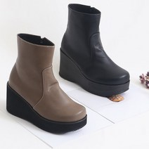 몰이즈펀 앞 4cm 뒷 9cm 키높이 여성 앵클부츠 앵글부티