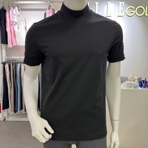 엘르골프 [2001안양점] 소매 티꽂이 솔리드 반폴라 티셔츠