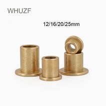whuzf 2pcs 121620mm 플랜지 자체 윤활 베어링 분말 야금 오일 구리 부싱 가이드 슬리브 (단차 플랜지 포함), 20x26x16-32x3mm