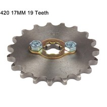 스프라켓 420 420h 체인 17mm 10 -19 치아 앞 엔진 스프로킷 taotao kayo bse xmotos apollo ssr 110 125cc 먼지 구덩이 자전거, 빨간색