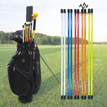 조그만골프 조그만 골프 얼라이먼트스틱 얼라인먼트스틱 2 pcs 방향 각도 스윙 연습기 고급케이스, 1set, 1단 스틱 : 화이트 (낱개2개-1세트)