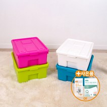 [리빙앤트리] 파스텔 리빙박스 32L 색상4가지, 상세설명 참조, 핑크