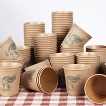 크라프트 종이컵 1000개, 상세설명 참조, 없음