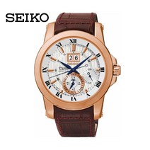 SNP096J1 세이코 SEIKO 프리미어 키네틱 가죽시계