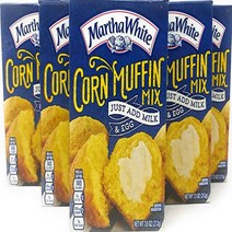 Martha 화이트 콘 머핀 믹스 6 x 7.5oz 화이트 콘 머핀 믹스 박스 번들 Martha 콘머핀 믹스 레시피