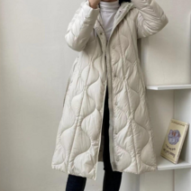애플 덕다운 오리털 롱패딩