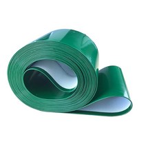 산업용 PVC 컨베이어 벨트 식품 운반 녹색 흰색 조립, 블랙