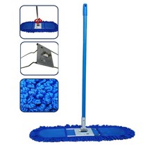 병원복도 흙먼지제거 극세사 리스킹걸레세트 60센치 바닥청소 도서관 체육관