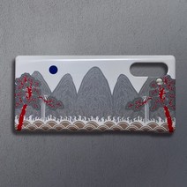 [유광] 백색 일월오봉도 휴대폰 케이스 아이폰X 아이폰XS 아이폰XR 아이폰XS MAX, 선택옵션