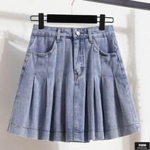 가바바 여성 빅사이즈 미니스커트 샤랄라한 느낌을 원한다면 바로 이 청치마 5XL까지 G63249 + 상품권 무료 증정