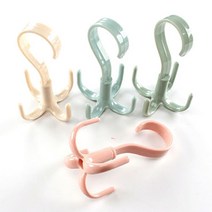 이엘컴퍼니 문어발 넥타이 가방 걸이 신발건조 다용도 후크, 그린, 1개