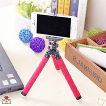 휴대용 미니 스마트폰 문어발 삼각대 관절 고릴라 유튜브 핸드폰, 레드, 베이직거치대홀더
