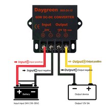 강압기 60W 5A DC 12V ~ 5V 변압기 컨버터 스텝 다운 벅 모듈 전압 전원 공급 장치, 한개옵션0