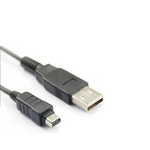 해외 12 핀 USB 데이터 충전 케이블 코드 올림푸스 CB USB6 FE 200 mju 터프 7040 8000 8010 9000 터프 FE, One Color, One Size