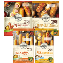 1+1+1 총3개 CJ 비비고 고메 치즈 크리스피 포테이토 빅 핫도그, 포테이토치즈 핫도그 400g