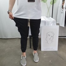 굿데이마이트 스판 밴딩 카고 조거팬츠 봄여름 건빵바지