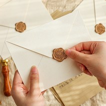 결혼 답례품 실링왁스 스티커 청첩장 인장 초대장, 7실링스티커-골드로즈