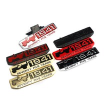 데일리쇼핑 지프 1941 메탈엠블럼 기념엠블럼 스티커 배지 JEEP 체로키 사하라 랭글러 튜닝용품, 지프1941(레드블랙2P)