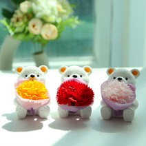 리필향30ml증정 선물하기 좋은! 은혜갚는곰돌이 방향제, 분홍꽃_페로몬