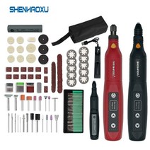 독일기술 그라인더 전동 무선 핸드 미니 소형 샌더 충전 절단기, 레드-2-172PCS