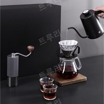 트루리 더치커피 메이커 워터드립 블랙 콜드브루 기구, 프로페셔널버전GLASSs02블랙(온도계포함)