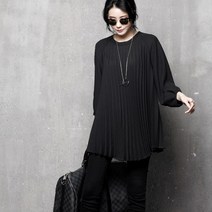 하루메이비 M171 아코디언 플리츠 블라우스