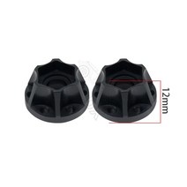 트랙사스서밋 2pcs 알루미늄 12mm 육각 허브 휠 확대 어댑터 1.9 2.2 인치, 12mm 블랙
