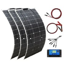 유연한 태양 전지 패널 키트 경량 방수 12V 충전기 태양광 시스템 18V 200W 300W, 12V 300W 태양열 키트