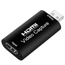 비디오캡쳐카드 판매 비디오 캡처 카드 hdmi to usb 2.0 1080p 4k, 검은 색