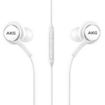 Wolf Boy 삼성 AKG 호환용 스타일 유선이어폰 갤럭시 S7/ S8 / S9 / S10 블랙 /화이트 EO-IG955 [병행수입상품], 화이트, AKG 3.5