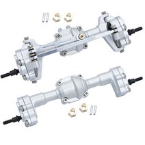 FMS FCX24 완전 금속 전면 및 후면 포털 액슬 기어 124 포함 RC 카 업그레이드 부품 액세서리 사용하기 쉬운 실버, 3.Silver