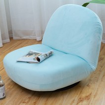 좌식소파 1인용 싱글 일본식 작은 침실 의자, 아쿠아 블루