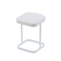 빌레뜨 스틸 음식물쓰레기통 비닐홀더 거치대, 화이트, 1개