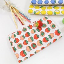 [바이천] 마스크원단 면 20수 후르츠 딸기