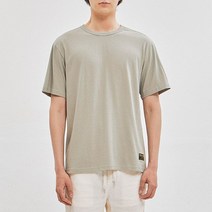 잠뱅이 남 10수 자수포인트 솔리드 반팔TS 세미오버 AL2WTS19-LK