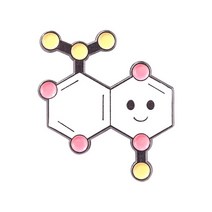 실험실 소모품 과학은 진짜 에나멜 핀 화학 분자 구조 브로치 비커 테스트 튜브 현미경 동물 배지 실험실, 한개옵션1, 16 XZ4646