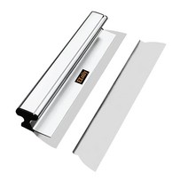 EEoiiy 0.35mm 및 0.5mm 301 스테인리스 스틸 블레이드 압출 알루미늄 손잡이가 있는 81.3cm(32인치) 스키밍 - 자이프로크/석고보드/벽 보드용 퍼티 레, 24inch / 60cm