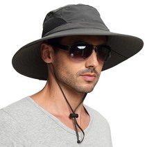 115895 EINSKEY Sun Hat for MenWomen 방수 Wide Birm Bucket UV 보호 부니 모자 낚시 하이킹 가든 비치, 01 Dark Grey (Classic)